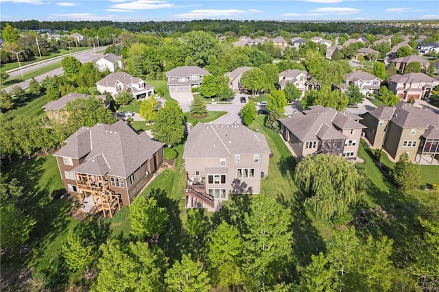 aerial perspective of suburban area