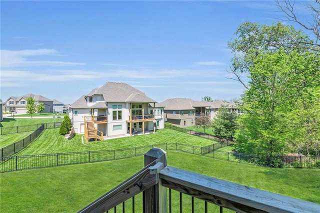 12765 N Imperial Dr, Platte City, MO 64079 - view of wooden balcony with a residential view, stairs, and a wooden deck