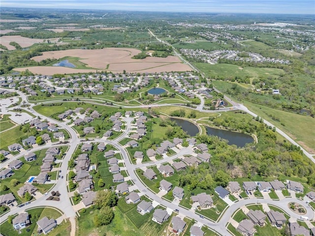 12765 N Imperial Dr, Platte City, MO 64079 - aerial view of property's location featuring a nearby body of water and nearby suburban area