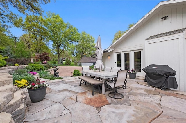 9818 Overbrook Ct, Leawood, KS 66206 - view of patio featuring outdoor dining space and area for grilling