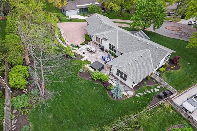 9818 Overbrook Ct, Leawood, KS 66206 - aerial view