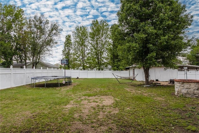 516 Parker St, Osawatomie, KS 66064 - view of yard featuring a trampoline