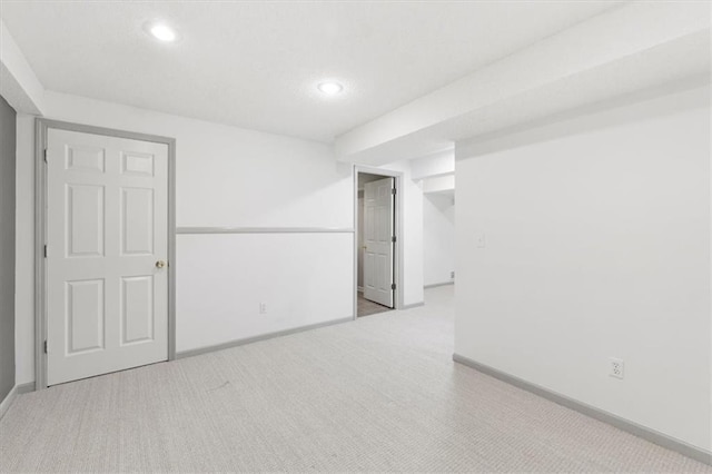 14175 W 149th Ter, Olathe, KS 66062 - carpeted spare room featuring baseboards and recessed lighting