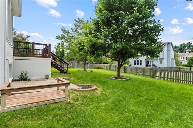 14175 W 149th Ter, Olathe, KS 66062 - view of yard featuring a deck and stairs