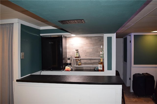 view of bar