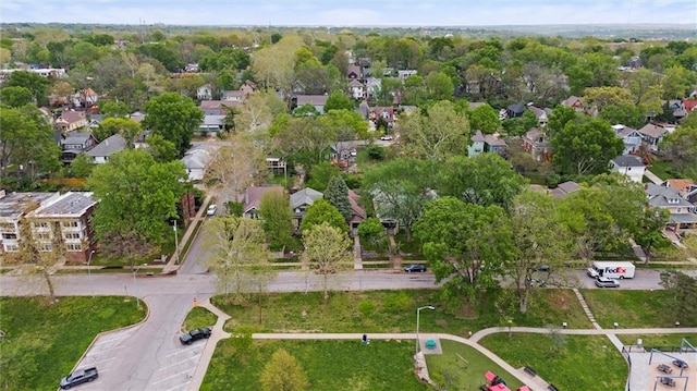 bird's eye view featuring a residential view