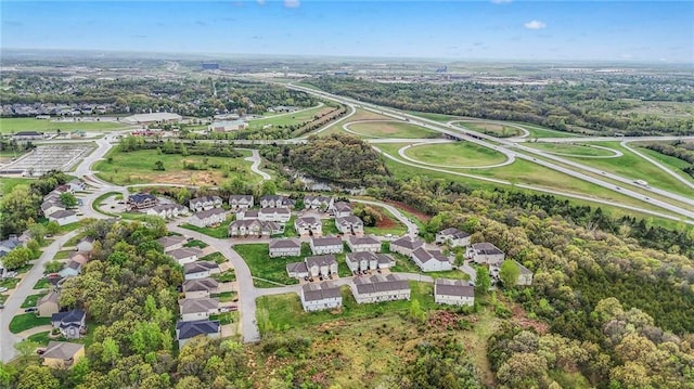 birds eye view of property featuring a residential view