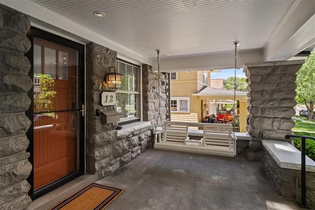 12 E 57th St, Kansas City, MO 64113 - view of patio / terrace with a porch