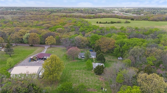 aerial view with a view of trees