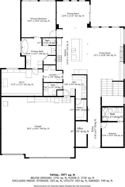 325 Ambersham Dr, Lees Summit, MO 64081 - floor plan / room layout