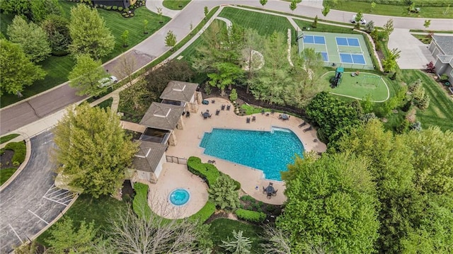 drone / aerial view