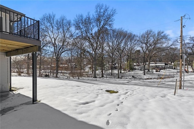 9628 Meadow Ln, Leawood, KS 66206 - view of yard layered in snow