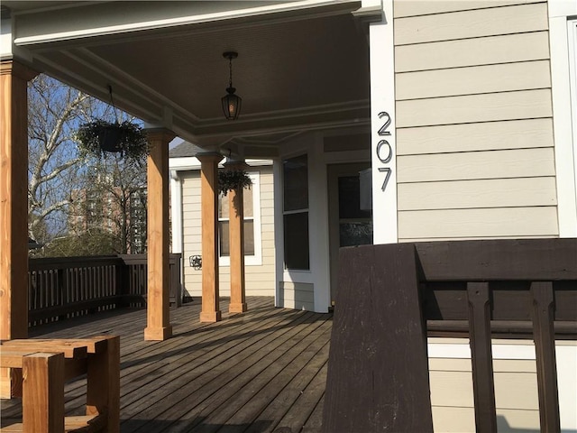view of deck