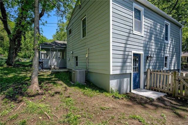 7636 Windsor St, Prairie Village, KS 66208 - view of home's exterior with central AC