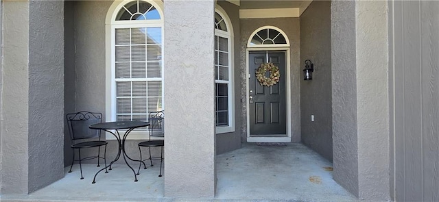 9201 N Harrison St, Kansas City, MO 64155 - property entrance featuring stucco siding