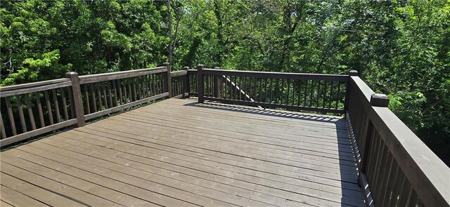 9201 N Harrison St, Kansas City, MO 64155 - view of wooden deck