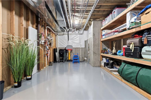 view of storage room