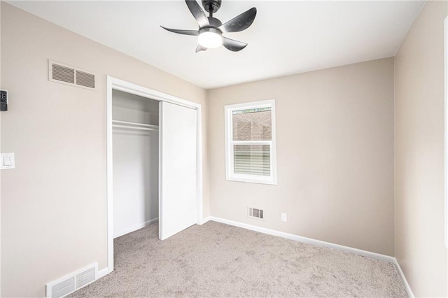 9505 E 79th St, Raytown, MO 64138 - unfurnished bedroom with a closet, visible vents, and carpet