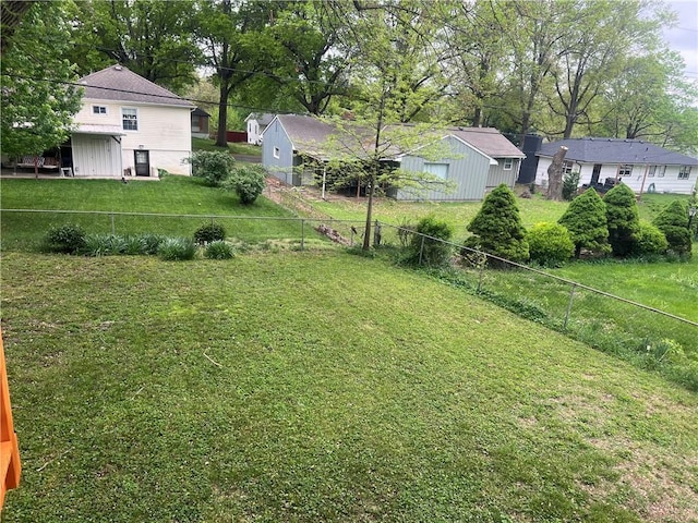 9505 E 79th St, Raytown, MO 64138 - view of yard with fence and a residential view