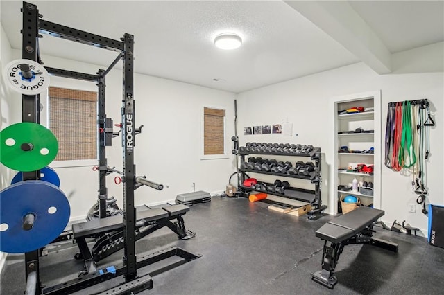 view of exercise area