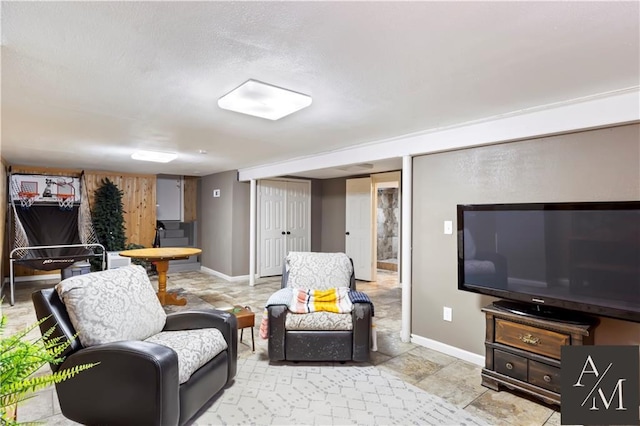 1708 NW Ashton Dr, Blue Springs, MO 64015 - interior space featuring baseboards and stone finish floor