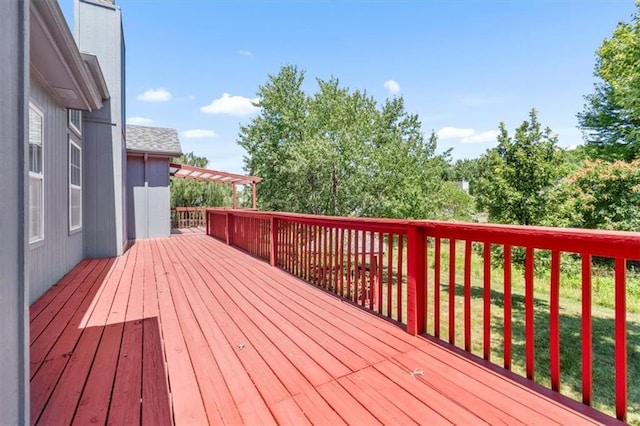 709 SW Graystone Dr, Grain Valley, MO 64029 - view of deck