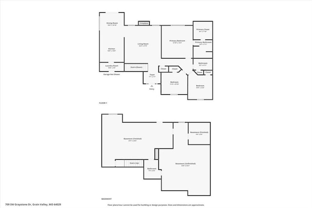 709 SW Graystone Dr, Grain Valley, MO 64029 - view of room layout