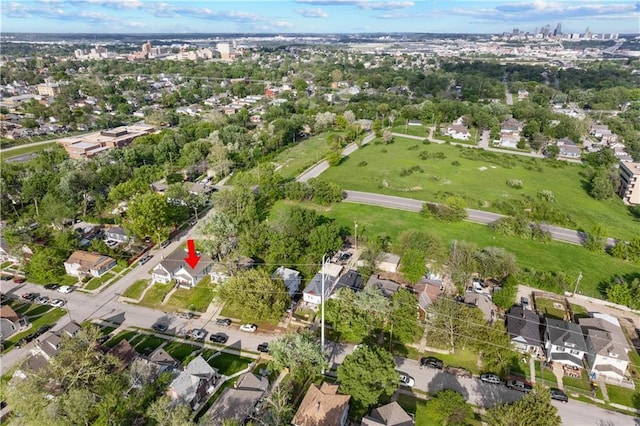 69 N Valley St, Kansas City, KS 66102 - aerial view of property's location with nearby suburban area
