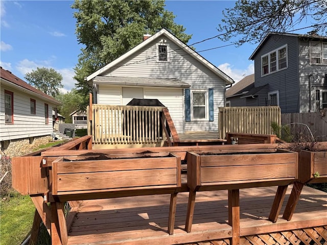 1450 Central St, Leavenworth, KS 66048 - rear view of property featuring a deck