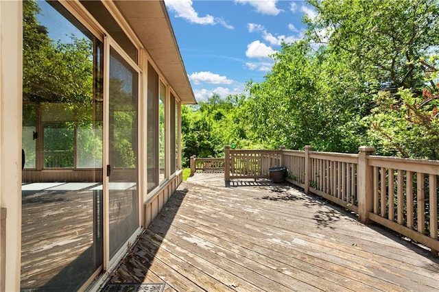 3311 S Crane St, Independence, MO 64055 - view of wooden deck