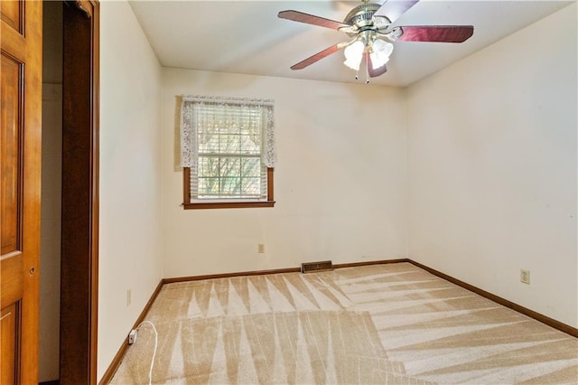 3311 S Crane St, Independence, MO 64055 - carpeted empty room with ceiling fan and baseboards