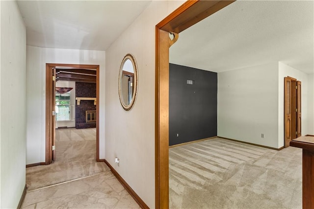 3311 S Crane St, Independence, MO 64055 - hall featuring carpet floors and baseboards
