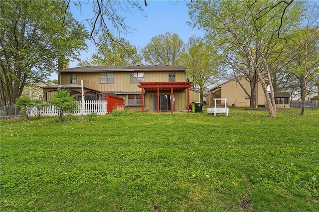 view of back of property