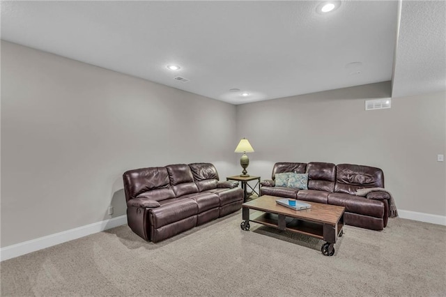 25203 W 97th Ter, Lenexa, KS 66227 - carpeted living area with baseboards and recessed lighting