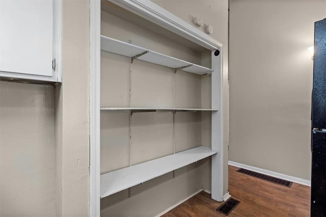 closet featuring visible vents