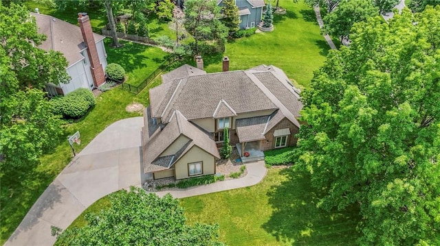 12704 Mohawk Cir, Leawood, KS 66209 - view from above of property