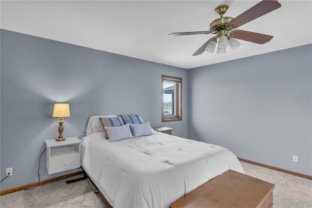 205 N 1700th Rd, Lecompton, KS 66050 - carpeted bedroom featuring baseboards and a ceiling fan