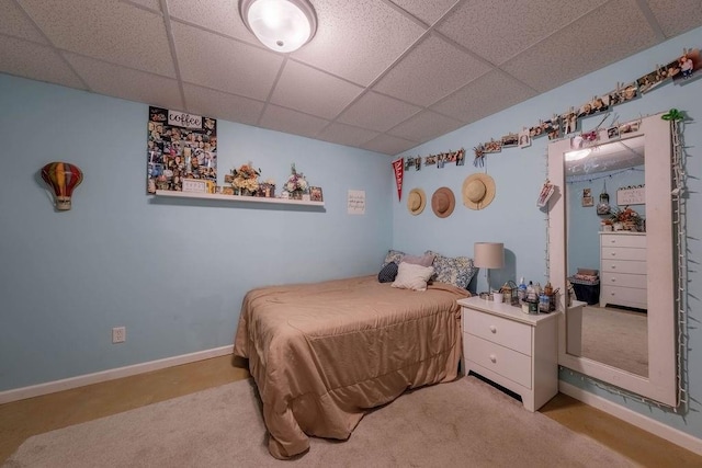 205 N 1700th Rd, Lecompton, KS 66050 - bedroom with a drop ceiling and baseboards