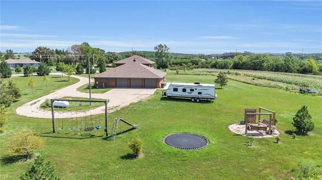 205 N 1700th Rd, Lecompton, KS 66050 - overview of rural landscape