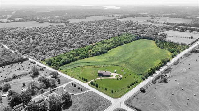 205 N 1700th Rd, Lecompton, KS 66050 - aerial view of sparsely populated area