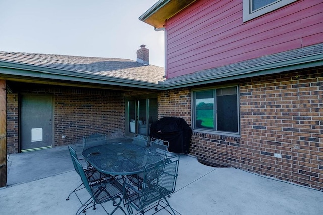 205 N 1700th Rd, Lecompton, KS 66050 - view of patio / terrace featuring grilling area and outdoor dining space