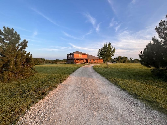 205 N 1700th Rd, Lecompton, KS 66050 - view of front of property featuring driveway and a front yard
