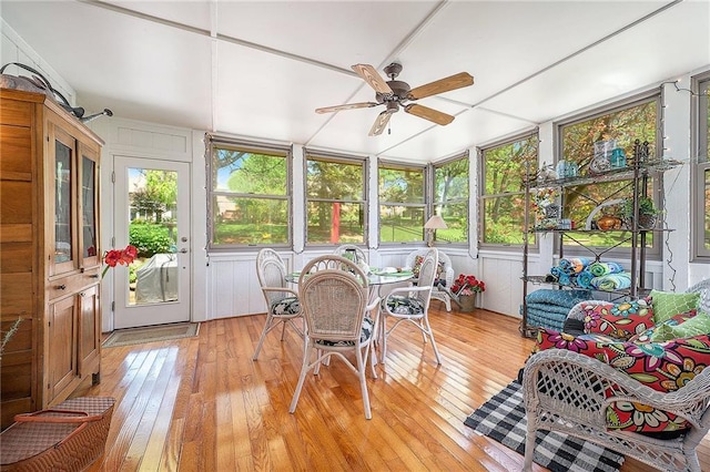 5484 NE Northgate Xing, Lees Summit, MO 64064 - sunroom / solarium featuring ceiling fan and healthy amount of natural light