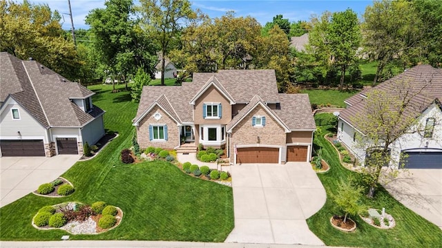 5484 NE Northgate Xing, Lees Summit, MO 64064 - craftsman-style home with concrete driveway, a front lawn, and a garage