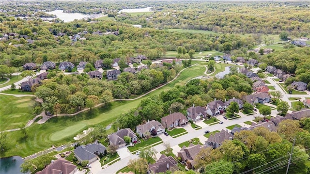 5484 NE Northgate Xing, Lees Summit, MO 64064 - aerial perspective of suburban area with a nearby body of water and a golf club