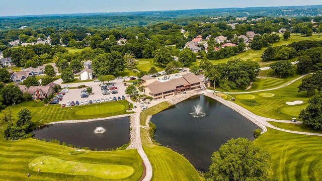 5484 NE Northgate Xing, Lees Summit, MO 64064 - aerial view of a large body of water and a local golf course