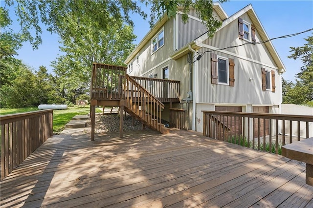 5700 N 123rd St, Kansas City, KS 66109 - deck featuring stairway