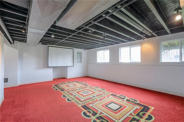 812 SW Stablewood Cir, Lees Summit, MO 64081 - below grade area featuring carpet flooring and electric panel