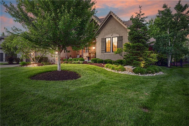 view of front of home with stucco siding