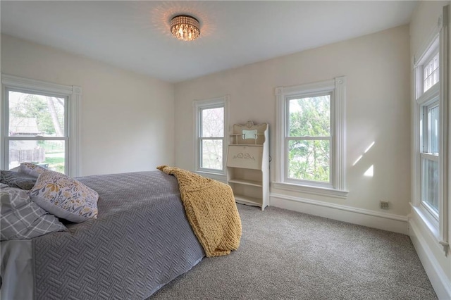 bedroom with carpet flooring
